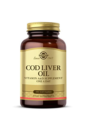 Cod Liver Oil 100 Kapsül - (SKT: 052027)