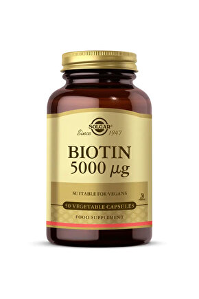 Biotin 5000 mcg 50 Kapsül -