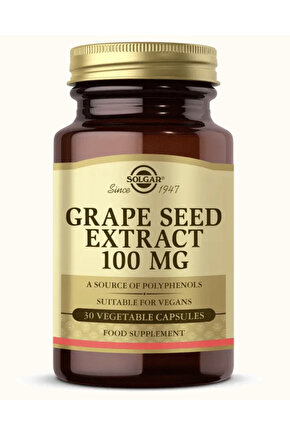 Grape Seed Extract 100 mg 30 Kapsül - (SKT: 082027)