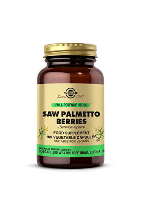 Saw Palmetto Berries 100 Kapsül - (SKT: 112027)