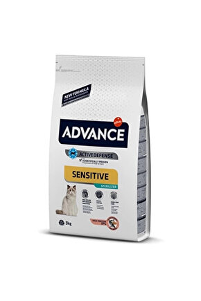 Sensitive Somonlu Hassas Kısırlaştırılmış Kedi Maması 3 Kg
