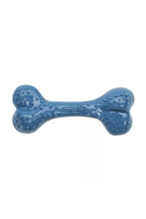 Comfy Toy Kemik Şeklinde Yaban Mersini Aromalı Köpek Oyuncağı Mavi 16.5 Cm