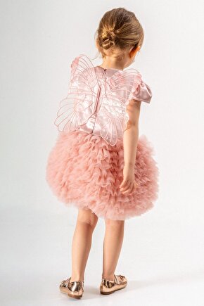 Kız Bebek Kız Çocuk Doğum Günü Parti Düğün Elbise Tüllü Tütü Astarlı Çocuk Giyim Bebek Giyim