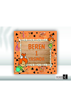 Çakıl Temalı Doğum Günü Afişi 100x100cm