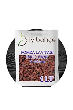 Pomza Volkanik Tüf 1 LT Koyu Renk - İnce Küçük Boy