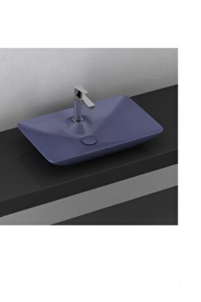 Sistema Y Clear Tezgah Üzeri Lavabo 65 Cm Mavi Extra Dekorsuz 10sy50065