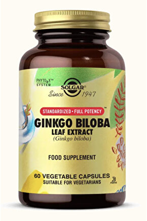 Ginkgo Biloba Leaf Extract 60 Kapsül