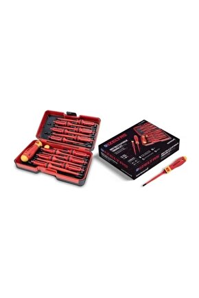 1000V İzoleli Elektro Slim Tornavida Seti (14 Parça)