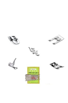 Zetina Janome Ev Tipi Dikiş Makinesi Uyumlu Beşli Ayak Seti Iğne