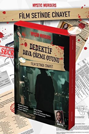 Film Setinde Cinayet Dedektif Oyunu - Dava Çözme Oyunu - Suç Çözme Oyunu - Cinayet Oyunu Cinayet Çöz