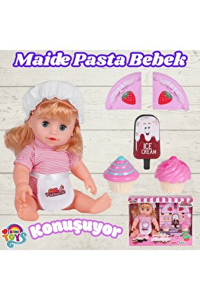 Maide Pasta Yiyor - Türkçe Konuşan Maide Et Bebek - Konuşan Bebek - Maide Bebek - Maide Pasta Bebek