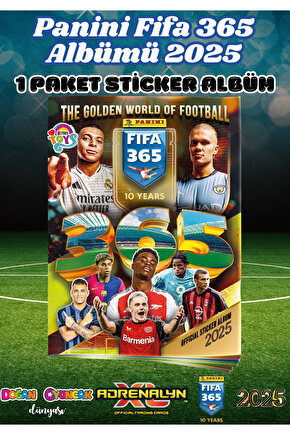 Panini FIFA 365 2025 Albüm Başlangıç Paketi - Futbolcu Çıkartmaları - Trading Futbolcu Oyuncu Kartı