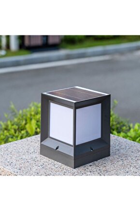 15 x 19 Cm, 30 Watt, Kumandalı, Güneş Enerjili ve E27 Duylu, 3 Işık Modlu Solar Küp Bahçe Armatürü