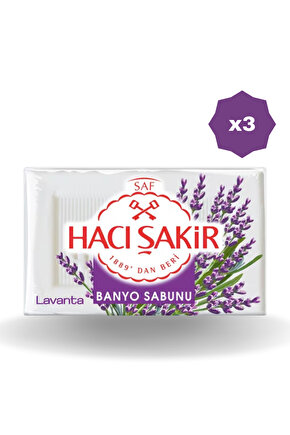 HACI ŞAKİR LAVANTA KOKULU BANYO SABUNU 150 GR - (3 ADET)