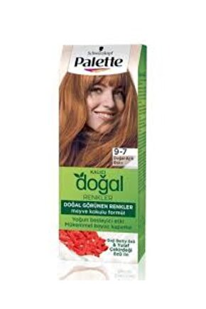 Kalıcı Doğal Renkler Saç Boyası 9-7 Doğal Açık Bakır 50 ml