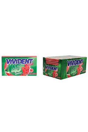 XYLIT 45 Dakika Karpuz Aromalı Şekersiz Sakız 26 g x 18 Adet