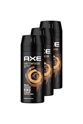 Erkek Deodorant Dark Temptation 150 mll 3lü Avantaj Paketi  8690637981494-003