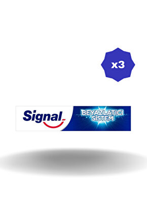 SİGNAL BEYAZLATICI SİSTEM DİŞ MACUNU 50 ML X 3 ADET