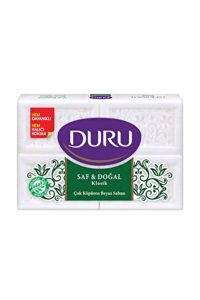Kalıp Sabun Saf Doğal Klasik 4 Adet - Beyaz