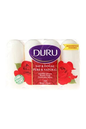 Saf & Doğal Gül Güzellik Sabunu 280 gr 4x70 gr