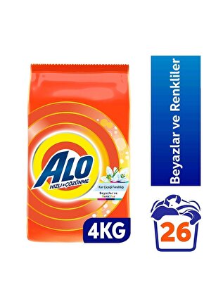 4 Kg Kar Çiçeği Ferahlğı Beyazlar Ve Renkliler Hızlı Çözülme Toz Deterjan