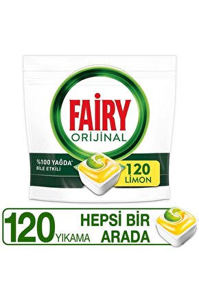 Hepsi Bir Arada 60 Yıkama Bulaşık Makinesi Deterjanı Tableti x2 Adet