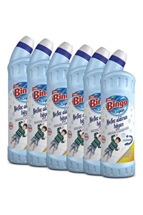 Oksijen Çamaşır Suyu 750 Ml Ferahlatan Hijyen Ekonomi Paketi 6lı