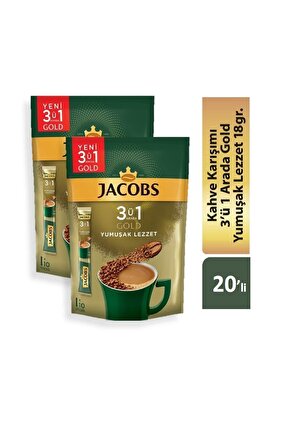 3ü 1 Arada Gold Yumuşak Içim Karışım Kahve 20li ( 10 X 2 Paket )