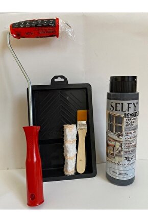 Selfy Decor Kendinden Vernikli Mobilya Boyama Seti Antrasit 500 Cc