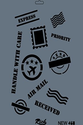 Stencıl 25x35 cm New Seri N 468