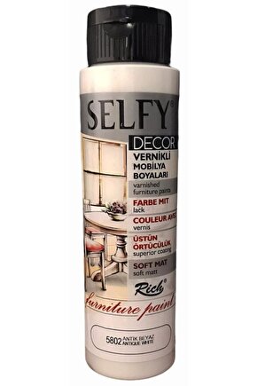 Selfy Decor Kendinden Vernikli Boya 5802 Antik Beyaz 500 Cc