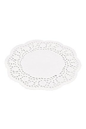 Dantel Kağıt Karton Çay Meşrubat Bardak Altlığı - Beyaz - 9 Cm. - 500 Adetlik Paket