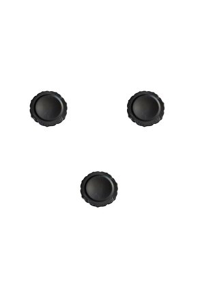 Davet Doğum Günü Parti Sert Plastik Yuvarlak Mika Tabak - 18 Cm. - Siyah - 6lı 3 Paket