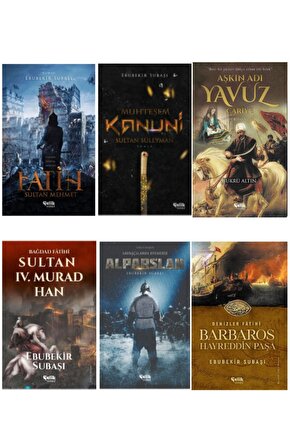 Tarih Serisi 6lı Set-fatih Sultan Mehmet-aşkın Adı Yavuz Cariye -alparslan-barbaros Hayreddin Paşa