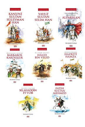 Gençler Için Tarih Serisi Alparslan-hz.hamza-selahaddin Eyyubi-yavuz Sultan Selim 8li Set