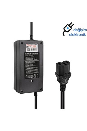 60 Volt 20 Amper C16 Erkek Uçlu Elektrikli Bisiklet Şarj Cihazı