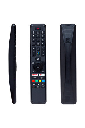WEKO KL VESTEL RC 43161 NETFLIX-PLAY-MİKROFON TUŞLU SES KOMUTLU LCD LED TV KUMANDA (HRM1857)