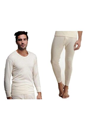 HASYÜN ERKEK UZUN KOL YÜN TAKIM TEKLİ