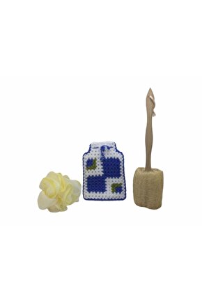 Ahşap Saplı Doğal Kabak Lifi Uzun Kabak Ve Örgü Lif