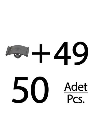 Opel, Peugeot, Renault için İzolasyon, Keçe Klipsi- 50li