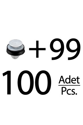 Peugeot, Citroen, Renault, Fiat, Lancia, DS için Döşeme Klipsi- 100lü