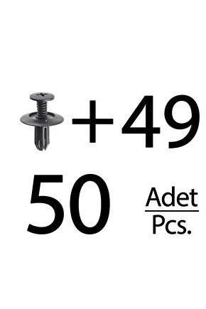 Honda için Çamurluk Etek Klipsi- 50 Adet