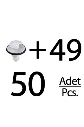 Citroen, Fiat, Ford, Peugeot, Renault için Döşeme Klipsi-50li