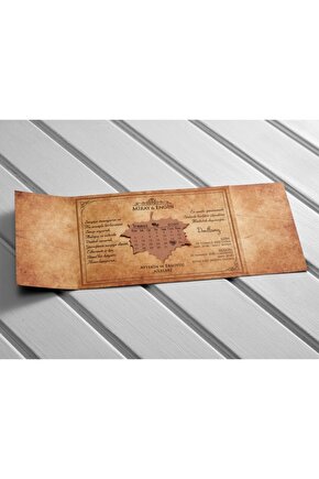 Nişan Düğün Davetiyeleri 1001-10543 50 Adet