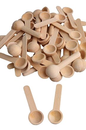 6 Adet Ahşap Baharat Kaşığı 10cm(6 Adet)