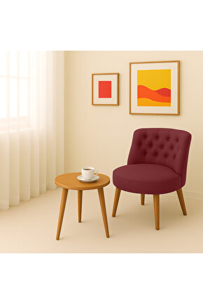 Tekli Berjer Koltuk Kırmızı - Çay Seti Koltuk Takımı