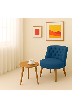 Tekli Berjer Koltuk Mavi - Çay Seti Koltuk Takımı