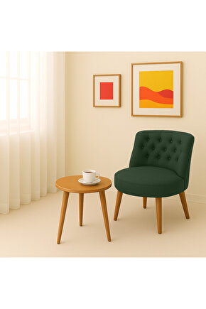 Tekli Berjer Koltuk Yeşil - Çay Seti Koltuk Takımı