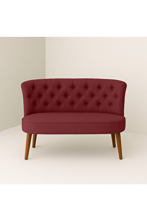 İkili Koltuk Kırmızı - Çay Seti Koltuk