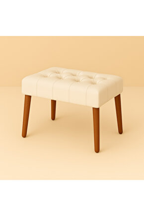 Karmen Bench Puf - Krem